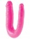 Ярко-розовый U-образный фаллоимитатор Double Trouble - Pipedream купить с доставкой в интернет-магазине Orgasmix в Новосибирске Ярко-розовый U-образный фаллоимитатор Double Trouble - Pipedream