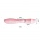 Нежно-розовый перезаряжаемый вибратор Snappy с клиторальным отростком - 19,5 см. - Baile