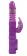 Фиолетовый вибромассажер с клиторальной стимуляцией BunnyTron Petite Thruster Vibe - 25 см. - NS Novelties