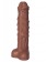 Коричневый фаллоимитатор Единорог - 30,5 см. - Erasexa купить с доставкой в интернет-магазине Orgasmix в Новосибирске Коричневый фаллоимитатор Единорог - 30,5 см. - Erasexa
