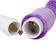 Фиолетовый анальный стимулятор с вибрацией - 23,5 см. - White Label
