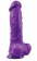 Фиолетовый фаллоимитатор Pleasures Thick 8 Dildo - 23,8 см. - NS Novelties