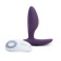 Фиолетовая анальная пробка для ношения Ditto с вибрацией и пультом ДУ - 8,8 см. - We-vibe