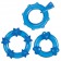 Набор из 3-х синих эрекционных колечек MAGIC C-RINGS - California Exotic Novelties - в Новосибирске купить с доставкой