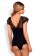 Боди Moketta с сетчатыми вставками и коротенькими рукавами (большой размер) - Obsessive купить с доставкой