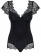 Боди Moketta с сетчатыми вставками и коротенькими рукавами (большой размер) - Obsessive купить с доставкой