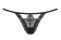 Ажурные трусики-стринги с фиолетовой подвеской и бантиком сзади - Obsessive купить с доставкой Ажурные трусики-стринги с фиолетовой подвеской и бантиком сзади - Obsessive купить с доставкой