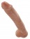 Кофейный фаллоимитатор-гигант 14  Cock with Balls - 37,5 см. - Pipedream
