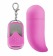 Розовое виброяйцо Chloe с пультом ДУ - 8 см. - Shots Media BV