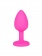 Розовая анальная втулка с малиновым кристаллом - 7,3 см. - Джага-Джага - купить с доставкой в Новосибирске