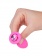 Розовая анальная втулка с малиновым кристаллом - 7,3 см. - Джага-Джага - купить с доставкой в Новосибирске