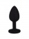 Чёрная анальная втулка с синим кристаллом - 7,3 см. - Джага-Джага - купить с доставкой в Новосибирске Чёрная анальная втулка с синим кристаллом - 7,3 см. - Джага-Джага - купить с доставкой в Новосибирске