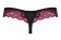 Красивые трусики-стринги с цветочным кружевом цвета малины - Obsessive купить с доставкой