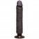 Коричневый вибратор The Realistic Cock ULTRASKYN Without Balls Vibrating 10” - 29,2 см. - Doc Johnson