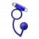 Синее эрекционное кольцо Penetrator Anal Ball with Vibrating Cock Ring - Blush Novelties - в Новосибирске купить с доставкой