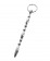 Серебристый фигурный уретральный плаг с кольцом в основании Metal - 18 см. - ToyFa - купить с доставкой в Новосибирске