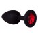 Чёрная анальная втулка с красным кристаллом - 7,3 см. - Джага-Джага - купить с доставкой в Новосибирске Чёрная анальная втулка с красным кристаллом - 7,3 см. - Джага-Джага - купить с доставкой в Новосибирске