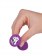 Фиолетовая силиконовая пробка с прозрачным кристаллом - 7,3 см. - Джага-Джага - купить с доставкой в Новосибирске