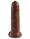 Коричневый необрезанный фаллоимитатор на присоске 9  Uncut Cock - 25,4 см - Pipedream