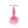Розовая анальная пробка с коротким розовым хвостиком Bunny Tails - NS Novelties - купить с доставкой в Новосибирске