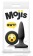 Черная силиконовая пробка Emoji Face WTF - 8,6 см. - NS Novelties - купить с доставкой в Новосибирске Черная силиконовая пробка Emoji Face WTF - 8,6 см. - NS Novelties - купить с доставкой в Новосибирске