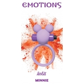 Сиреневое эрекционное виброколечко Emotions Minnie