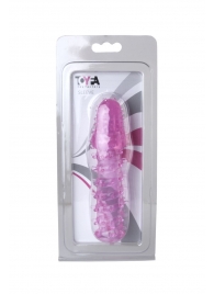 Розовая насадка с нежными шипами - 13,5 см. - Toyfa Basic - в Новосибирске купить с доставкой