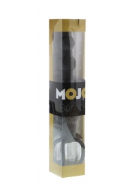 Черная ёлочка-насадка для двойного проникновения Mojo Bumpy - 15 см. - Seven Creations - в Новосибирске купить с доставкой