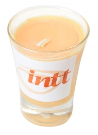 Массажная свеча для поцелуев Peach с ароматом персика - 30 гр. - INTT - купить с доставкой #SOTBIT_REGIONS_UF_V_REGION_NAME#