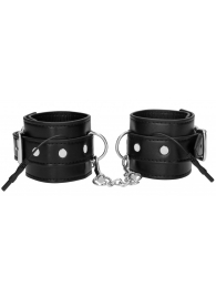 Черные наручники с электростимуляцией Electro Handcuffs - Shots Media BV - купить с доставкой в Новосибирске