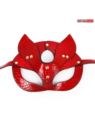 Красная игровая маска с ушками - Notabu - купить с доставкой в Новосибирске