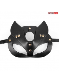 Черная игровая маска с ушками - Notabu - купить с доставкой в Новосибирске