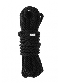 Черная веревка для шибари DELUXE BONDAGE ROPE - 5 м. - Dream Toys - купить с доставкой в Новосибирске