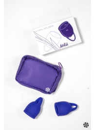 Набор из 2 синих менструальных чаш Iris - Lola Games - купить с доставкой в Новосибирске