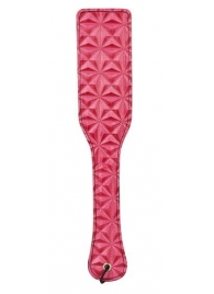 Розовый пэддл с геометрическим рисунком - 32 см. - Erokay - купить с доставкой в Новосибирске
