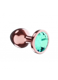 Пробка цвета розового золота с малиновым кристаллом Diamond Topaz Shine L - 8,3 см. - Lola Games - купить с доставкой в Новосибирске