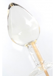 Прозрачный леденец в форме малой анальной пробки со вкусом пина колада - Sosuчki - купить с доставкой в Новосибирске
