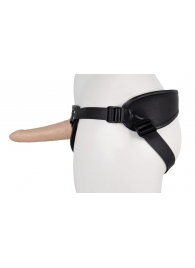 Пустотелый страпон Harness CLASSIC с бандажом - 15,5 см. - LOVETOY (А-Полимер) - купить с доставкой в Новосибирске