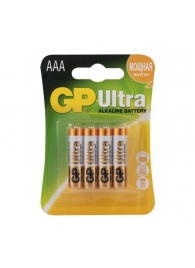 Батарейки алкалиновые GP Ultra Alkaline 24А AАA/LR03 - 4 шт. - Элементы питания - купить с доставкой в Новосибирске