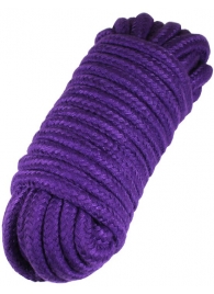 Фиолетовая верёвка для бондажа и декоративной вязки - 10 м. - Eroticon - купить с доставкой в Новосибирске