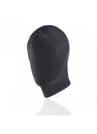 Черный текстильный шлем без прорезей для глаз - Notabu - купить с доставкой в Новосибирске