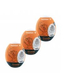 Набор из 3 мастурбаторов-яиц Satisfyer Crunchy - Satisfyer - в Новосибирске купить с доставкой