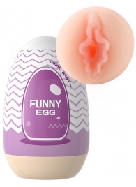 Мастурбатор-вагина Funny Egg в форме яйца - Eroticon - в Новосибирске купить с доставкой