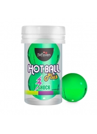 Лубрикант на силиконовой основе Hot Ball Plus с покалывающим эффектом (2 шарика по 3 гр.) - HotFlowers - купить с доставкой в Новосибирске