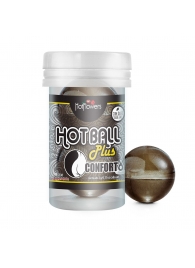 Анальный лубрикант на масляной основе Hot Ball Plus Conforto (2 шарика по 3 гр.) - HotFlowers - купить с доставкой в Новосибирске
