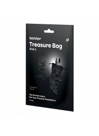Черный мешочек для хранения игрушек Treasure Bag L - Satisfyer - купить с доставкой в Новосибирске