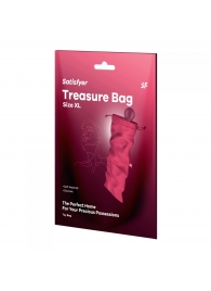 Розовый мешочек для хранения игрушек Treasure Bag XL - Satisfyer - купить с доставкой в Новосибирске