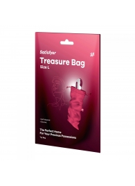 Розовый мешочек для хранения игрушек Treasure Bag L - Satisfyer - купить с доставкой в Новосибирске