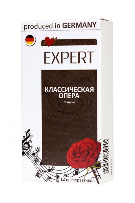 Гладкие презервативы Expert  Классическая опера  - 12 шт. - Expert - купить с доставкой в Новосибирске