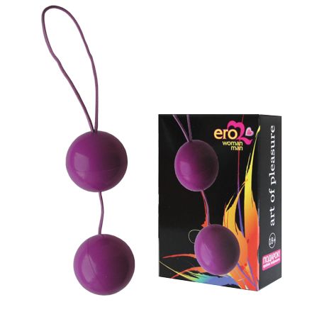 Фиолетовые вагинальные шарики Balls - Bior toys